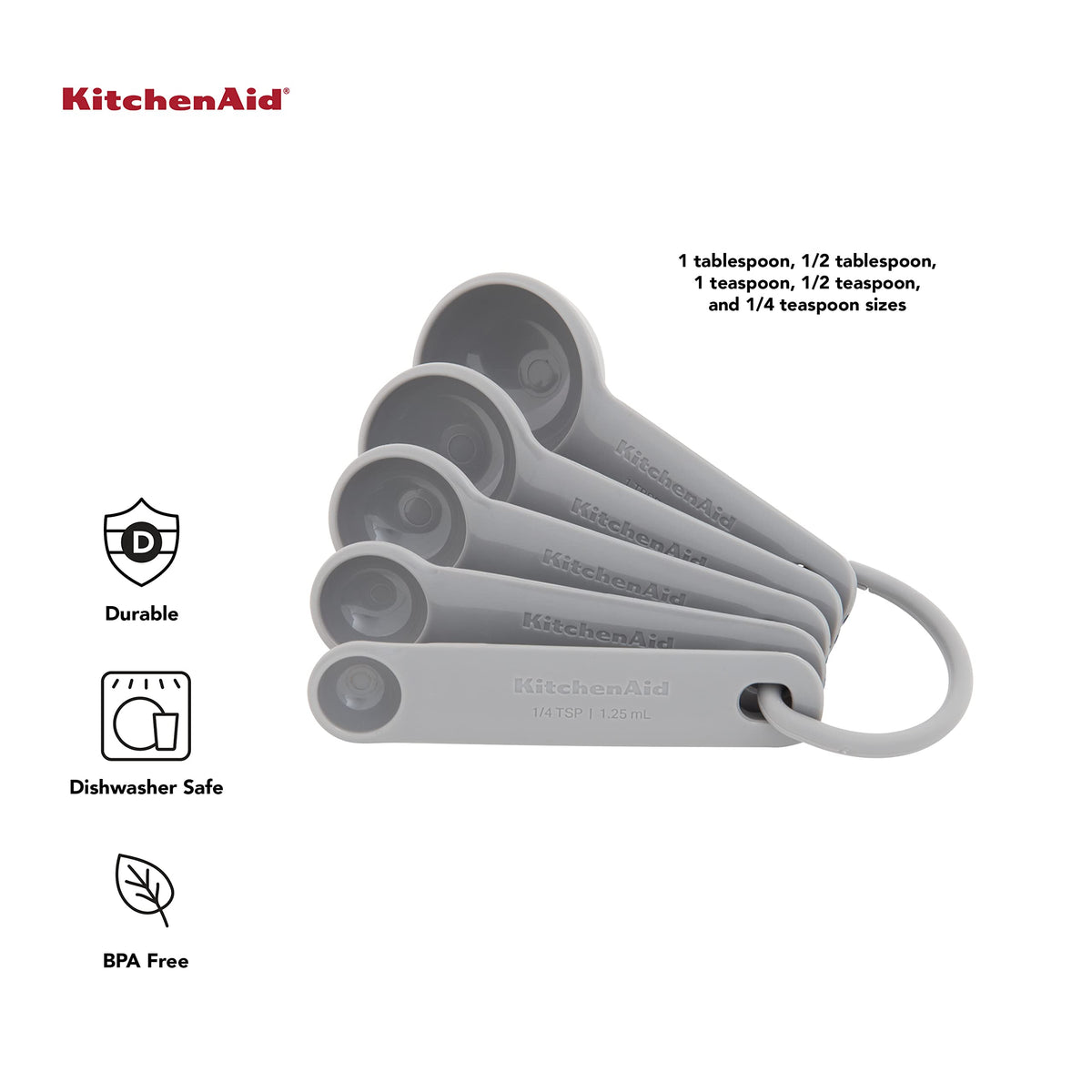 KitchenAid Gray / Spoons / 5-Piece Spoons