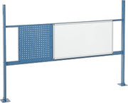 Global Industrial 18" W Pegboard and 36" W Whiteboard Mounting Kit for 72" W Workbench- Blue
