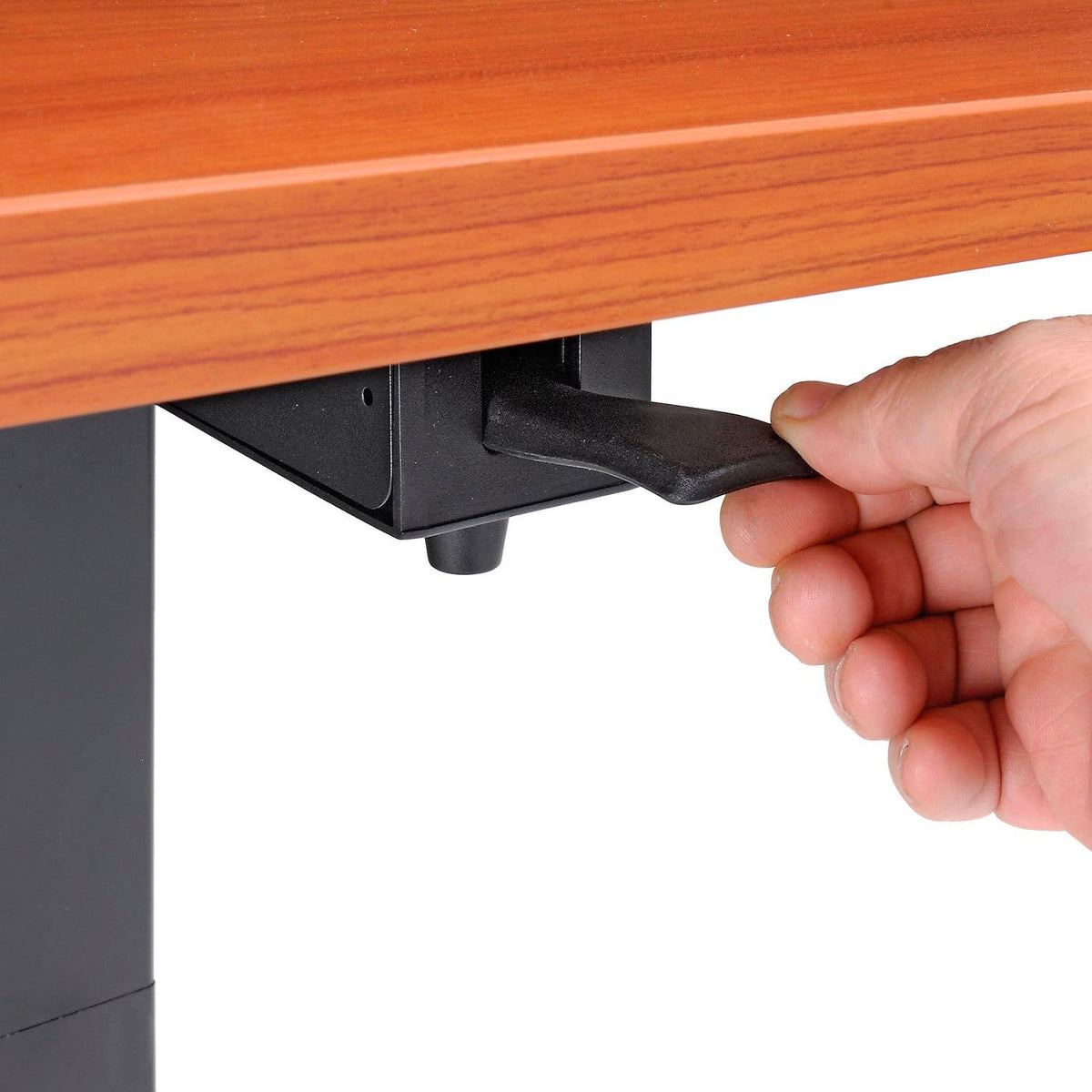 Flip-Top Training Table by Global Industrial – 48" x 24" x 29.5", Laminate, Cherry, Model 695123