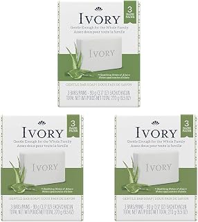 Simply Ivory Aloe Bath Bar by Ivory, 3 Count (Pack of 3)