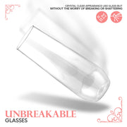 Plastic Champagne Flutes Disposable by Stock Your Home – 12 Count (Pack of 1), 9.0 ounces, Plastic, Clear, Pack of 12