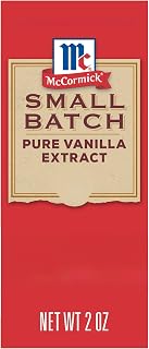 McCormick Vanilla Extract, Pure, Small Batch, No Corn Syrup, Gluten Free, Kosher, Bold, Made From Beans Harvested in Madagascar, Extracted in Small Batches for Big Flavor, 2 fl oz