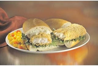 FPI 2-3 Oz Cornmeal Coated Striped Pangasius Fillets, 5 Pound, 2 Per Case