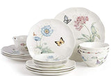 Classic Butterfly Meadow 16 Pc Dinnerware Set 4 Dinner 4 Salad Accent 4 bowls 4 Party Snack plates Porcelain New in box by Lenox – Porcelain, White, Blue, Pink, Pack of 16
