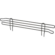 Wire Shelf Ledge by Nexel – 24", Epoxy, Black Epoxy, Model AL424B