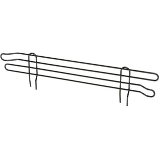 Wire Shelf Ledge by Nexel – 24", Epoxy, Black Epoxy, Model AL424B