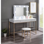 Avery Rectangle Accent Mirror in White by Acme – 26"L x 32"W, Metal, White, Model AC00759