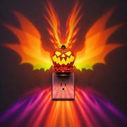 L LOHAS LED Halloween Night Light, Pumpkin Projector Night Light Plug in | RGB+Soft White 3000K, Light Sensor, Halloween night lights plug into wall, RGB Dynamic Pumpkin Nightlight, Party Decor