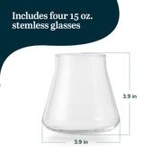 Libbey Magnitude 4 (12 oz) / 12 Ounces, Set of 4 / Casual Wine Glasses