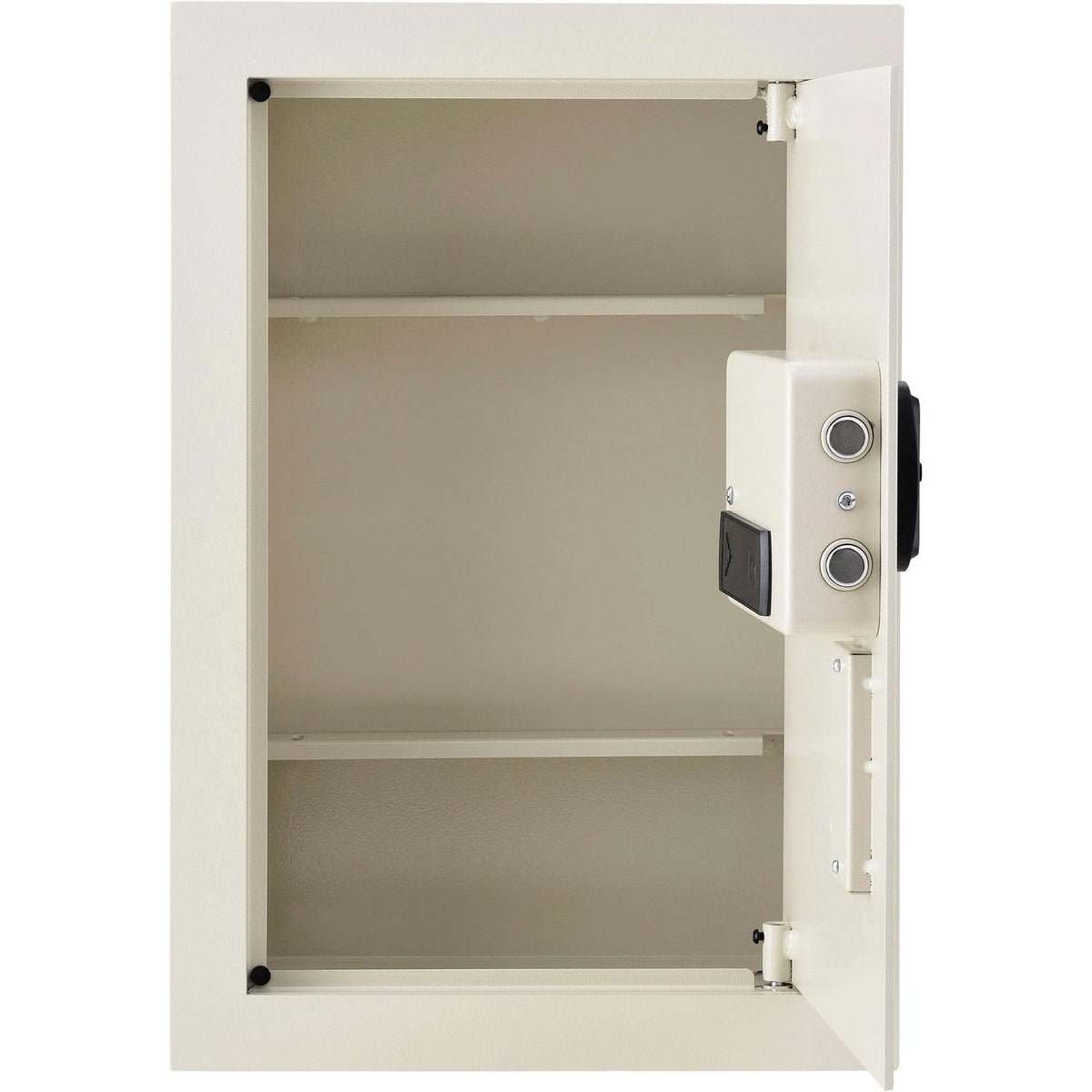 Residential Safe With Expandable Depth by Global Industrial – 22.5"L x 15"W x 22.13"H, 0.7 cubic_feet, Alloy Steel, White, Model WS03-2N