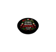 BUON Cibo BUON Umore Italian Food Italy Cuisine PopSockets Adhesive PopGrip by Italia Pasta Lovers Souvenirs – Black, Model 8MR73C1QFX7US_BLACK