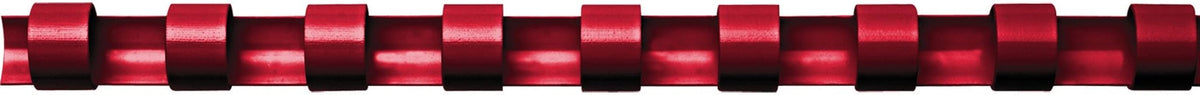 Fellowes 5330 – Pack of 25 Plastic Rings – 6 mm red