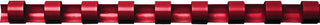 Fellowes 5330 – Pack of 25 Plastic Rings – 6 mm red