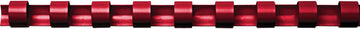 Fellowes 5330 – Pack of 25 Plastic Rings – 6 mm red