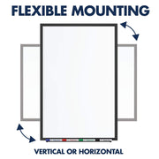 Quartet Black / 36"W x 24"H / Black Frame Dry Erase Boards