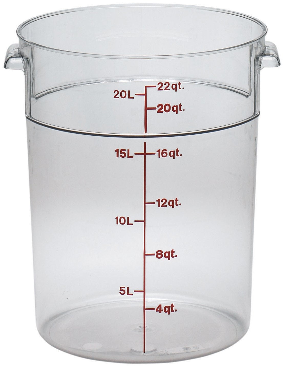 Cambro 22 QT / Clear / 20.8 liters Containers