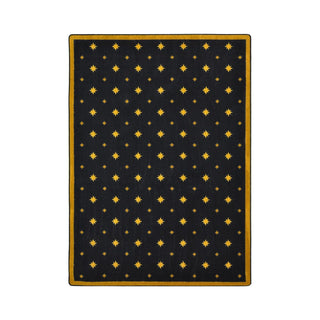 Any Day Matinee Walk of Fame Theater Area Rug by Joy Carpets – 7'8" x 10'9" (Rectangular), Nylon, Black, Model 1667D-01