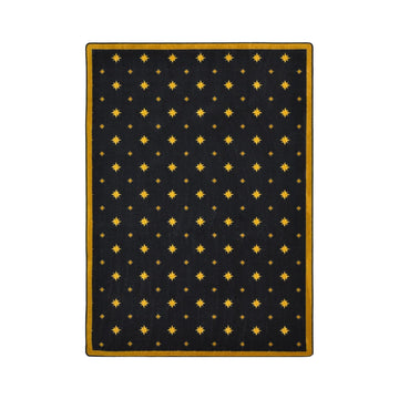 Any Day Matinee Walk of Fame Theater Area Rug by Joy Carpets – 7'8" x 10'9" (Rectangular), Nylon, Black, Model 1667D-01