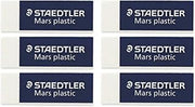 STAEDTLER Mars Plastic Eraser 52650BK (6-Pack)