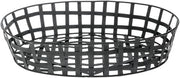 HUBERT Metal Tobacco Basket Oval Black - 19 1/2" L x 15" W x 4" H