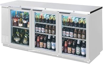 Beverage-Air BB72GSY-1-S 72" Stainless Steel Three-Section Undercounter Back Bar
