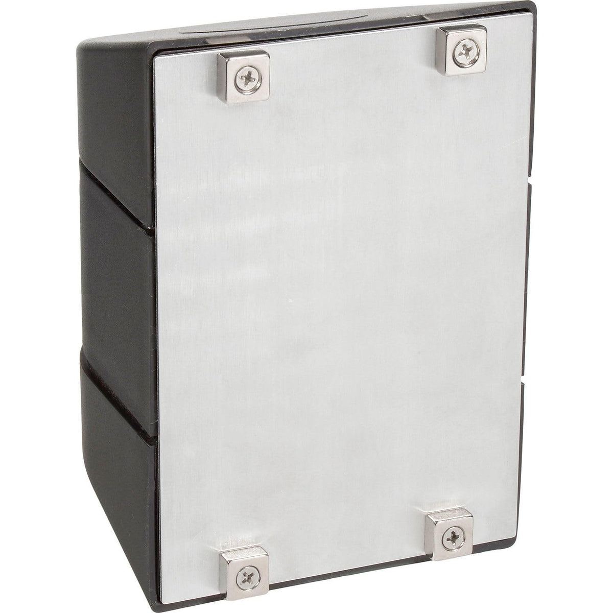 Magnetic Retractable Belt Barrier by Global Industrial – ABS Plastic, Black, Model GLOBAL-MWP400B-RD150