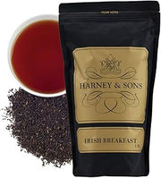 Harney & Sons Irish Breakfast Loose Leaf Black Tea, 16 oz | 100% Assam loose leaf black tea with a bold, malty flavor. Contains caffeine.