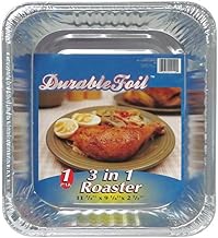 Durable Foil Rectangular Aluminum Roasting Pan (Pack of 38) 18 x 13 5/16 x 2 5/8
