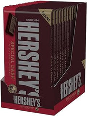 HERSHEY'S SPECIAL DARK Mildly Sweet Chocolate Candy, Individually Wrapped, 6.8 oz Giant Bars (12 Count)