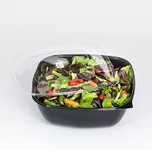 Sabert 54320 FreshPack Flat Lid for 320 oz Square Bowl - 25 / CS