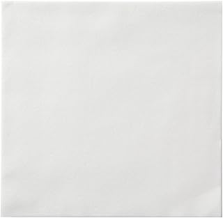 Hoffmaster 120053 Linen-Like Greek Key Dinner Napkin, Unembossed, 1/4 Fold, 17" Length x 17" Width, White (Case of 300)
