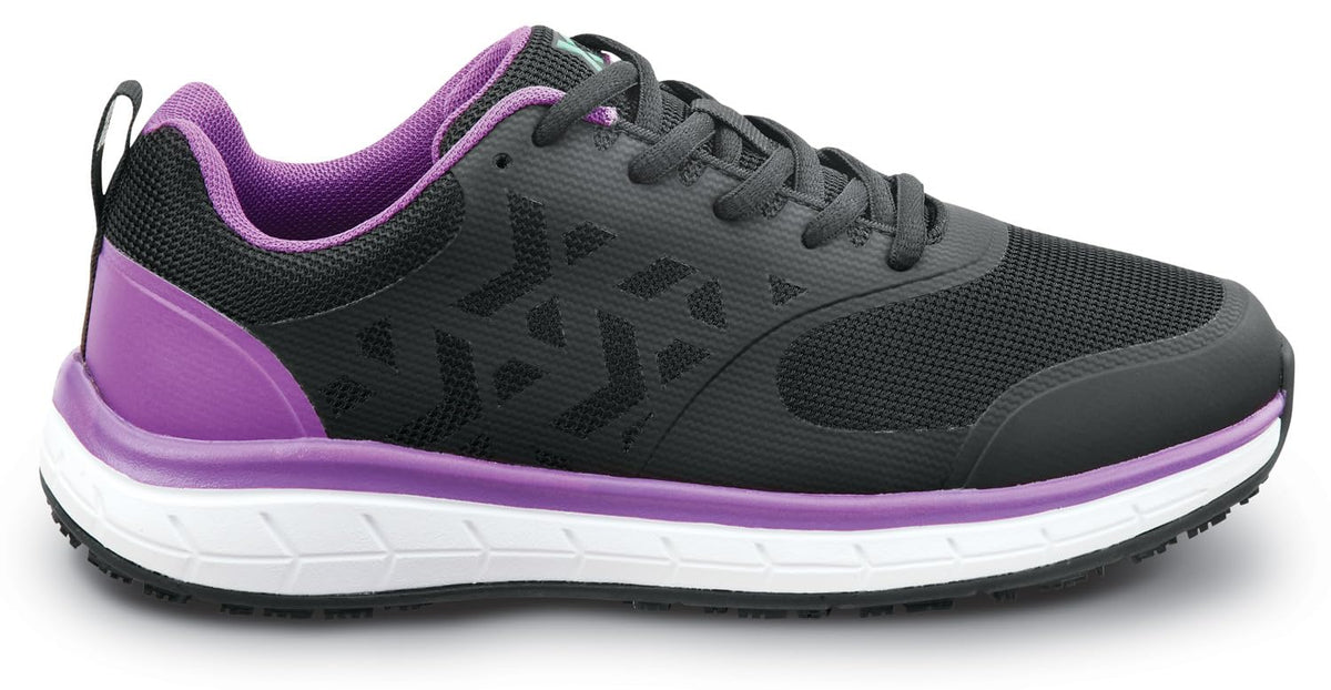 Womens Black/Purple Wake MaxTrax Soft Toe SRO Athletic 8.5 M by SR Max – 8.5, Black/Purple