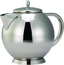 Service Ideas TT12SS teapot, Stainless steel, 1.2 Liter (40.5 oz), Polished