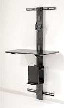 Global Industrial 72" H Wall Mount Unit with VESA Mount, Black