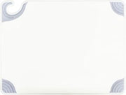 San Jamar Saf-T-Grip Cutting Board With Molded-In Ruler, Plastic Chopping Board for Kitchen, 15" x 20" x 0.5", 6 Count, White