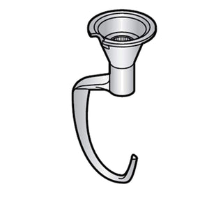 40-Quart Adaptable Dough Hook for Commercial Mixers by ALFA – Stainless steel, Silver, Model 40DA