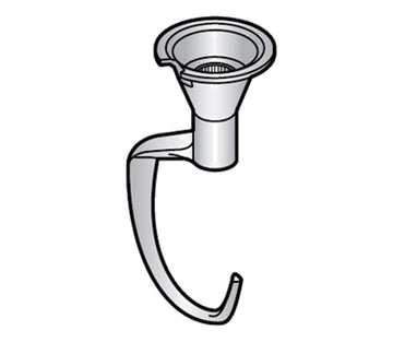 40-Quart Adaptable Dough Hook for Commercial Mixers by ALFA – Stainless steel, Silver, Model 40DA