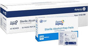 Dynarex DynaSafety Sterile Alcohol Prep Pads - Medium - 70% Isopropyl Alcohol, Individually Wrapped, Soft Cleaning Wipes - Case of 40 Boxes, 50 per Box