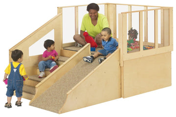 Tiny Tots Loft Without Bins by Jonti-Craft – 1:12, Wood, Brown, Model 9751JC