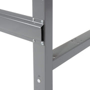 Adjustable Height Workbench C-Channel Leg by Global Industrial – 36"L x 72"W x 3"H, Steel, Gray, Model 183986