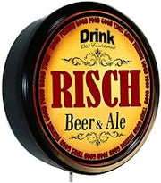 Goldenoldiesclocks RISCH Beer and Ale Cerveza Lighted Wall Sign