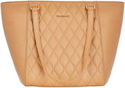 Vera Bradley Womens Quilted Ella Tote Cognac One Size