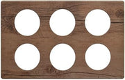 HUBERT Cold Bar Tiles with Bain Marie Cut Outs Driftwood Melamine - 21" L x 12 3/4" W
