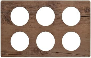 HUBERT Cold Bar Tiles with Bain Marie Cut Outs Driftwood Melamine - 21" L x 12 3/4" W