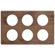 Cold Bar Tiles with Bain Marie Cut Outs Driftwood Melamine - 21" L x 12 3/4" W by HUBERT – Melamine, Driftwood, Model H0078-DRIFTWOOD