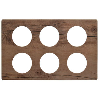 Cold Bar Tiles with Bain Marie Cut Outs Driftwood Melamine - 21" L x 12 3/4" W by HUBERT – Melamine, Driftwood, Model H0078-DRIFTWOOD
