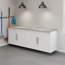 Sauder Garage Core 2 Base Cabinet Doors, White Finish