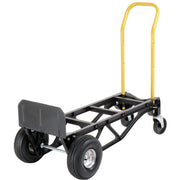 Nylon Convertible Hand Truck - 37-1/4"Lx12"W Platform by Harper – 17"L x 12"W x 49.5"H, Nylon Frame, Black, Model PGDK1935P