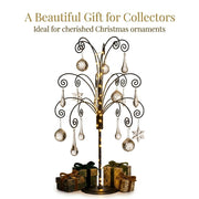 Hohiya Ornament Display Stand, 20 Inch Metal Tree Holder, Black