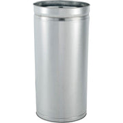 Steel Round Open-Top Dome Lid Indoor Trash Can with by Global Industrial – 15.0 gallons, Steel, Black, Model EK9639P